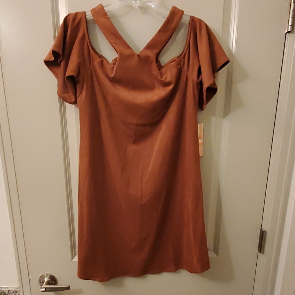 Faux suede Dress